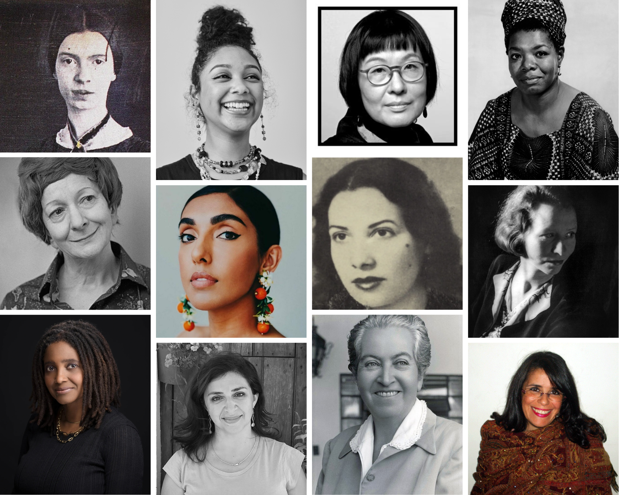 Photo Collage of Woman in Poetry
